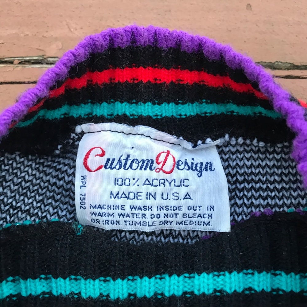 Vintage 80s Custom Designs Panda Sweater - Picture 3 of 4